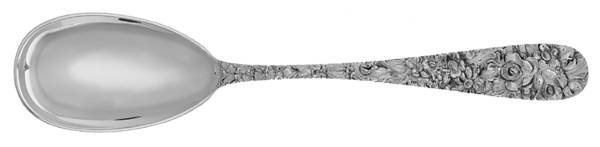 Princess-Hand Chased (Sterling, 1915) Solid Serving Spoon