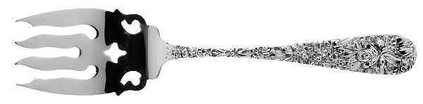 Princess-Hand Chased (Sterling, 1915) Solid Serving Fork