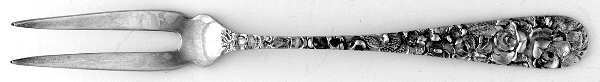 Princess-Hand Chased (Sterling, 1915) Individual Berry Fork