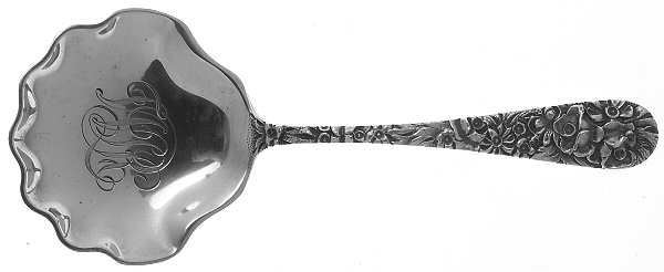 Princess-Hand Chased (Sterling, 1915) Solid Bon Bon Spoon