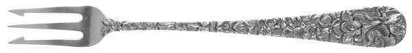 Princess-Hand Chased (Sterling, 1915) Oyster Fork