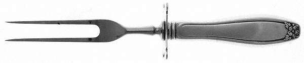 Puritan (Sterling, 1922) Small Steak Carving Fork with Stainless Prongs