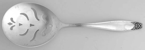 Puritan (Sterling, 1922) Large Pierced Pea Serving Spoon