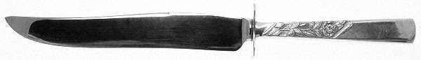 Rose Motif (Sterling, 1954, No Monograms) Small Steak Carving Knife with Stainless Blade