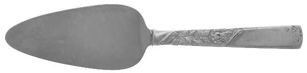 Rose Motif (Sterling, 1954, No Monograms) Cheese Server with Stainless Blade
