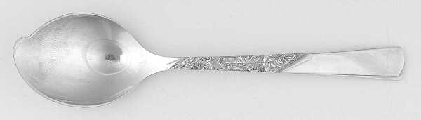 Rose Motif (Sterling, 1954, No Monograms) Large Solid Jelly Server