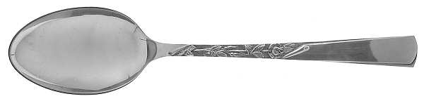 Rose Motif (Sterling, 1954, No Monograms) Tablespoon (Serving Spoon)