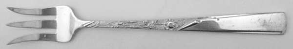Rose Motif (Sterling, 1954, No Monograms) Cocktail/Seafood Fork