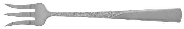 Rose Motif (Sterling, 1954, No Monograms) Cocktail/Seafood Fork