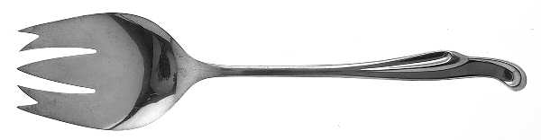 Silver Surf (Sterling, 1956) Medium Solid Cold Meat Serving Fork