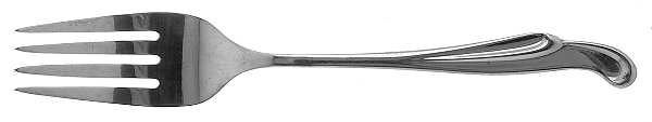 Silver Surf (Sterling, 1956) Individual Salad Fork