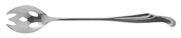 Silver Surf (Sterling, 1956) Pierced Bowl Short Handle Olive Spoon