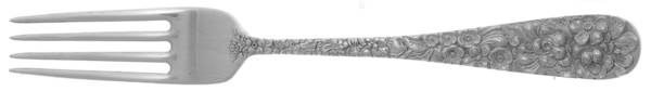 Stieff Rose (Sterling, 1892, No Monograms) Fork by Kirk Stieff