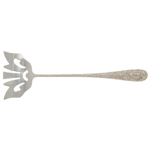 Stieff Rose (Sterling, 1892, No Monograms) Bacon Fork (All Solid Piece)