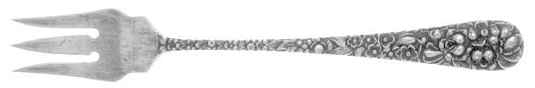 Stieff Rose (Sterling, 1892, No Monograms) Old Style Pickle Fork