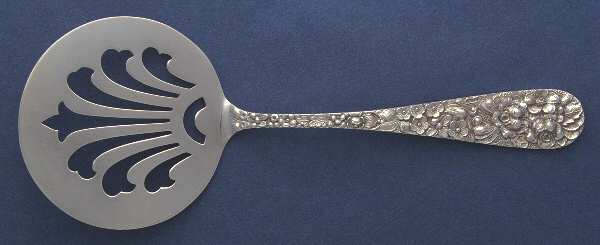 Stieff Rose (Sterling, 1892, No Monograms) Solid Hot Cake Server by Kirk Stieff
