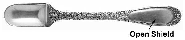 Stieff Rose (Sterling, 1892, No Monograms) Infant Feeding Spoon/Scoop