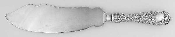 Stieff Rose (Sterling, 1892, No Monograms) Ice Cream Server with Silverplate Blade