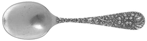 Stieff Rose (Sterling, 1892, No Monograms) Straight Handle Baby Spoon