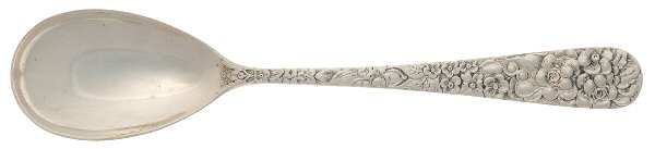 Stieff Rose (Sterling, 1892, No Monograms) Sugar Spoon by Kirk Stieff