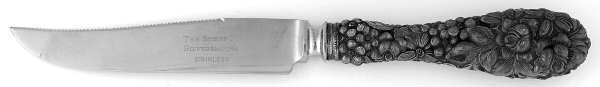 Stieff Rose (Sterling, 1892, No Monograms) Orange Knife with Stainless Blade