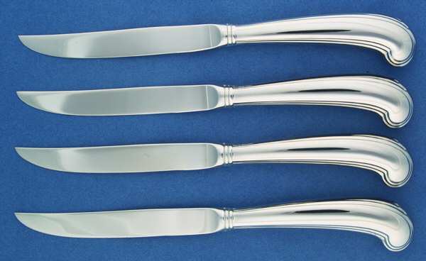 Thomas Jefferson (Stainless) Individual Pistol Handle Steak Knife - Set of 4