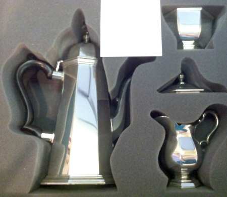 Williamsburg (Pewter, Hollowware) 3 Piece Coffee Set