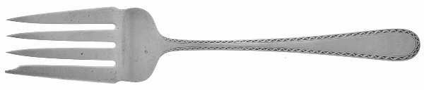 Winslow (Sterling, 1850) Medium Solid Cold Meat Serving Fork by Kirk Stieff