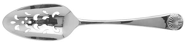 Williamsburg Royal Shell (Stainless) Pierced Tablespoon (Serving Spoon)