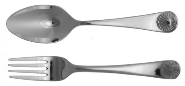 Williamsburg Royal Shell (Stainless) 2 Pc Baby Set (BF, BS)
