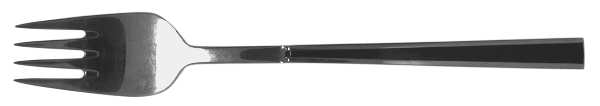 Exklusiv-Black (Stainless) Individual Salad Fork by Klee Blatt