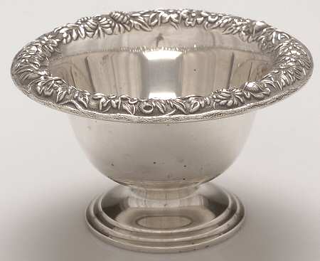 Repousse-Full Chased-Hand Chased Mayonnaise Bowl