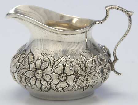 Repousse-Full Chased-Hand Chased Mini Creamer
