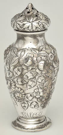 Repousse-Full Chased-Hand Chased Muffineer