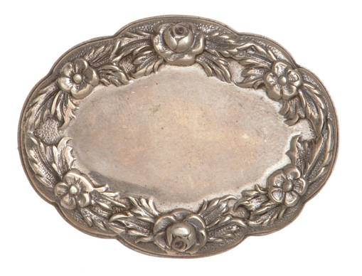 Repousse-Full Chased-Hand Chased Brooch