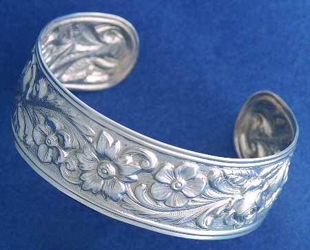 Repousse-Full Chased-Hand Chased Bracelet