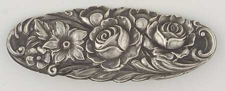 Repousse-Full Chased-Hand Chased Brooch