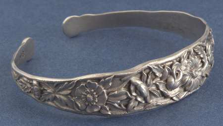 Repousse-Full Chased-Hand Chased Bracelet