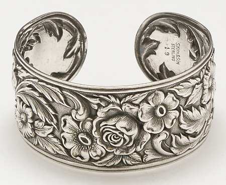 Repousse-Full Chased-Hand Chased Bracelet