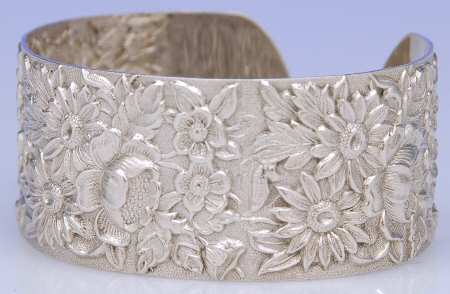 Repousse-Full Chased-Hand Chased Bracelet