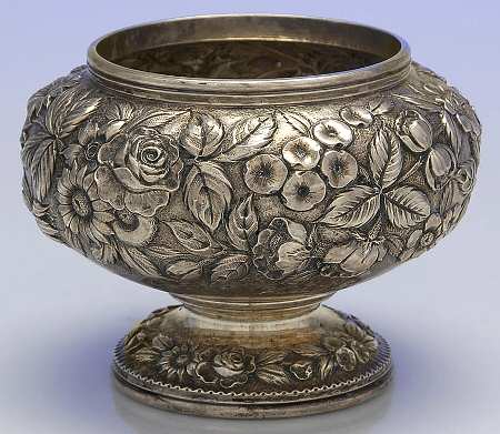 Repousse-Full Chased-Hand Chased 3" Waste Bowl