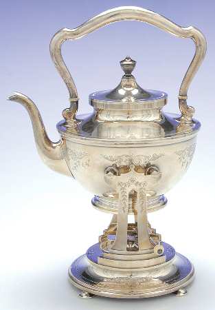 Mayflower (Sterling, Hollowware) Kettle, Stand & Burner