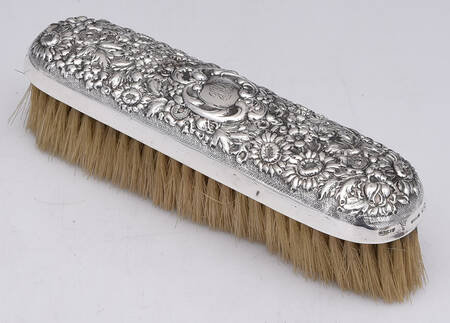 Stieff Rose (Sterling, 1892, Hollowware) Clothes Brush