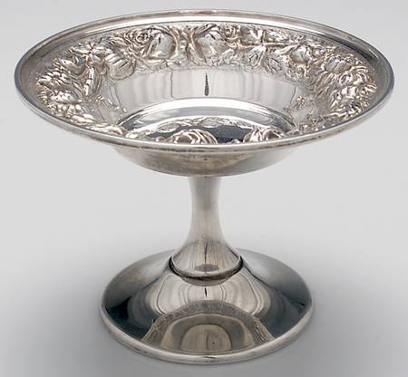 Stieff Rose (Sterling, 1892, Hollowware) Round Compote (Height X Width)