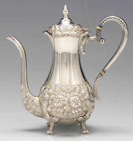 Stieff Rose (Sterling, 1892, Hollowware) Mini Coffee Pot