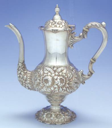 Stieff Rose (Sterling, 1892, Hollowware) Mini Coffee Pot