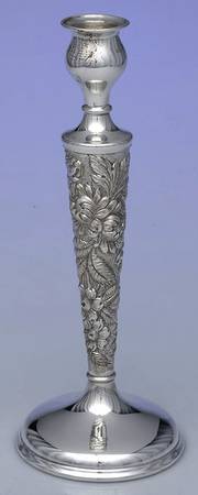 Stieff Rose (Sterling, 1892, Hollowware) 9" Weighted Candlestick