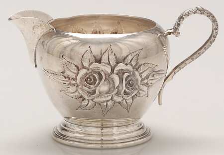 Stieff Rose (Sterling, 1892, Hollowware) Mini Creamer