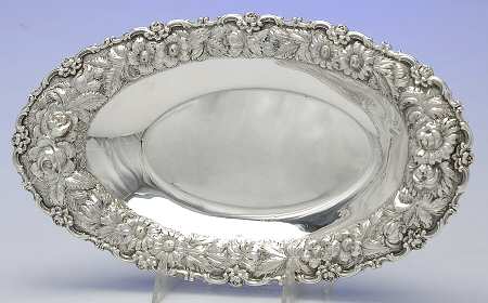 Stieff Rose (Sterling, 1892, Hollowware) 13" Bread Tray