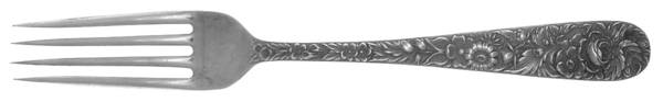 Repousse (Sterling, 1924, S.Kirk & Son, Inc.) Monogram Fork